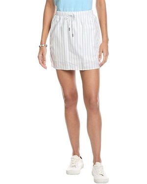 Jonathan Simkhai Catherine Linen-Blend Boxer Skirt - White