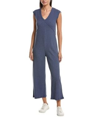 Project Social T See Me Seamed Pointelle Jumpsuit - Blue