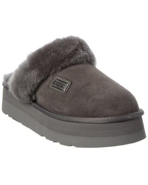 Australia Luxe Mule Suede Slipper - Gray