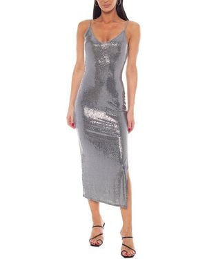 Bebe Tank Maxi Bodycon Dress - Grey