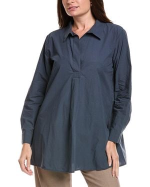 Eileen Fisher Classic Collar Tunic - Blue