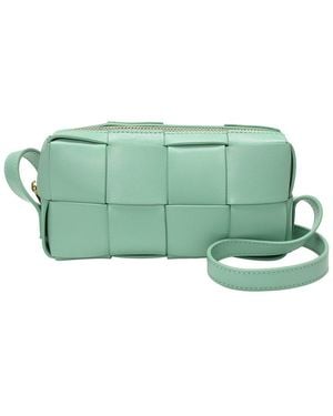 Tiffany & Fred Paris Tiffany And Fred Paris Woven Leather Mini Crossbody Bag - Green