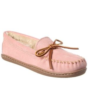 Minnetonka Suede Slipper - Pink