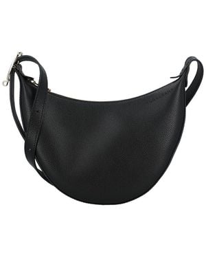 Longchamp Le Foulonne Small Leather Crossbody - Black