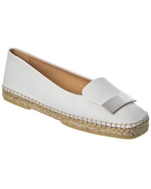 Sergio Rossi Sr1 Leather Espadrille - White