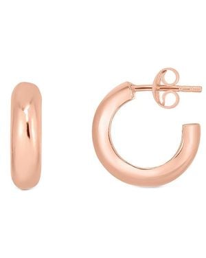Sphera Milano 14K Rose Vermeil Polished Small Hoops - Pink