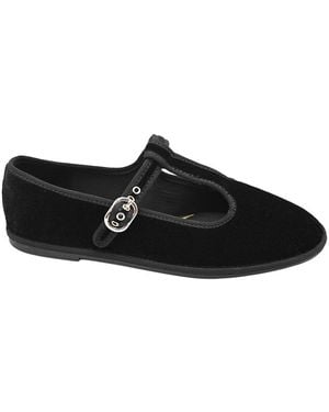 Kenneth Cole Verona Velvet Flat - Black