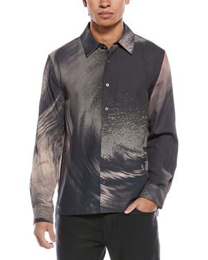 Jonathan Simkhai Finn Camp Shirt - Gray