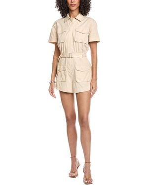 Jonathan Simkhai Stevie Linen-Blend Romper - Natural