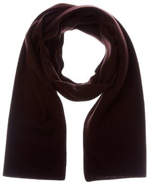 Sofiacashmere Sofiacashmere Full Needle Rib Wool & Cashmere-Blend Scarf - Black