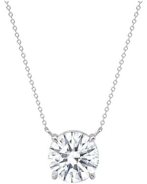 Lab Grown Diamonds 14K 6.00 Ct. Tw. Lab-Grown Diamond Necklace - Metallic