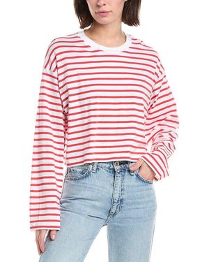 ATM Stripe Classic Jersey T-Shirt - Red