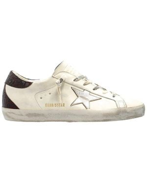 Golden Goose Super-Star Leather Trainer - White