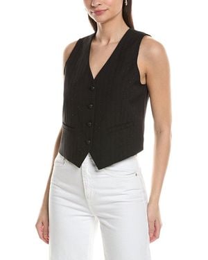 NVLT Rhinestone Vest - Black