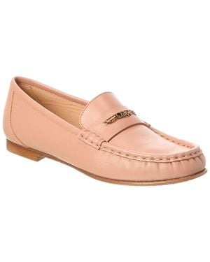 Chloé Logo Leather Loafer - Pink