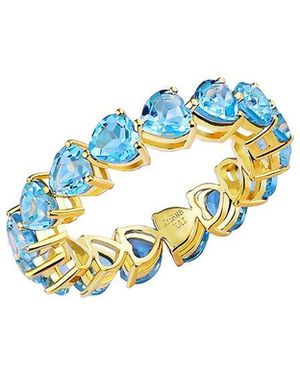 Kai Fine Jewelry 14K.00 Ct. Tw. Topaz Eternity Ring - Blue
