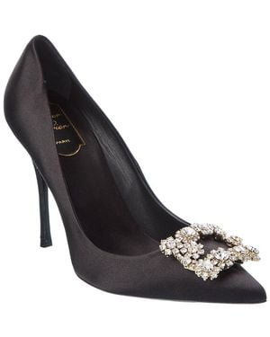 Roger Vivier Satin Pump - Black