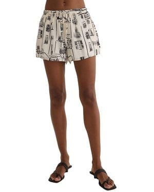 Bella Dahl Flowy Beach Short - White
