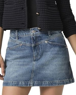PAIGE Ryder Imagine Denim Skirt - Blue