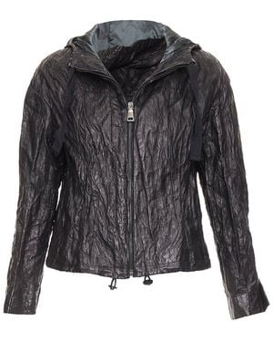 Prada 2011 Lambskin Hooded Jacket, Size It (Authentic Pre-Loved) - Black