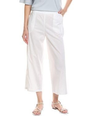 Stella Parker Pamela Linen-Blend Pant - White
