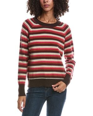 Brodie Cashmere Multi Coloured Crewneck Cashmere Jumper