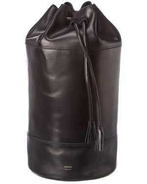 Khaite Daphne Leather Backpack - Black