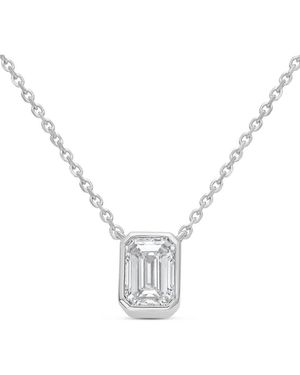 Diana M. Jewels Diana M. 14K 10.00 Ct. Tw. Lab-Grown Diamond Pendant Necklace - Metallic