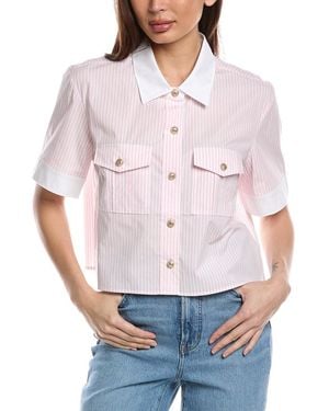 Generation Love Alida Pinstripe Shirt - White