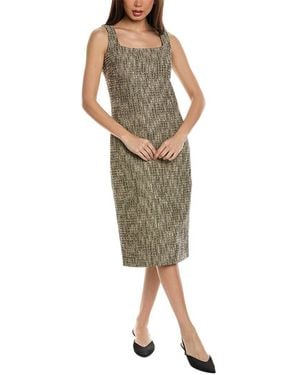 St. John Tweed Sheath Dress - Green