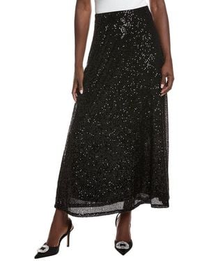 Anne Klein Flare Maxi Skirt - Black
