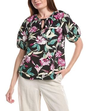 Tommy Bahama Twilight Bloom Top - Black
