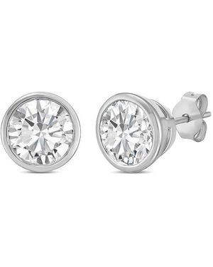 Diana M. Jewels Diana M. 14K 10.00 Ct. Tw. Lab-Grown Diamond Stud Earrings - Metallic