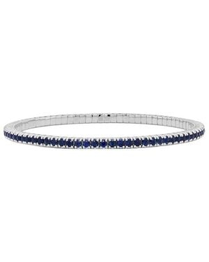 Sabrina Designs 14K 3.92 Ct. Tw. Diamond & Sapphire Stackable All Around Bangle - White
