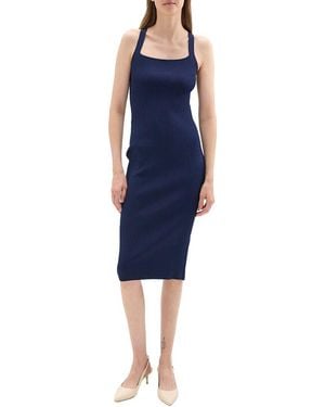 Theory Cross Back Dress - Blue