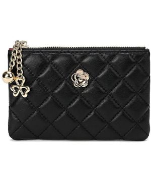 Tiffany & Fred Paris Quilted Leather Wallet - Black
