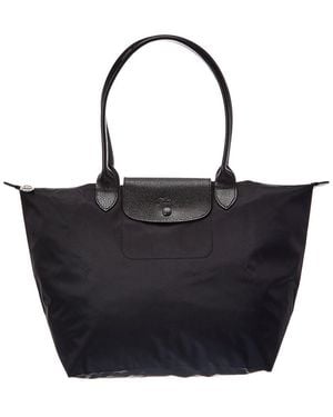Longchamp Le Pliage One Long Handle Large Tote - Black