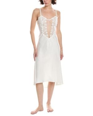 Flora Nikrooz Solid Charmeuse Gown - White