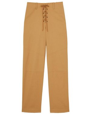 Reiss Clement Cropped Taper Trouser - Natural
