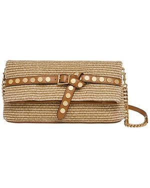 Aimee Kestenberg Jagger Leather Clutch - Natural