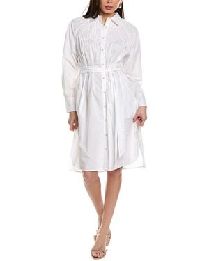 Merlette Crescent Shirtdress - White