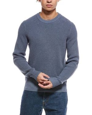 Vince Heirloom Shaker Crewneck Jumper - Blue