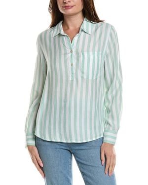 LOLA RIVER Stripe Shirt - Blue