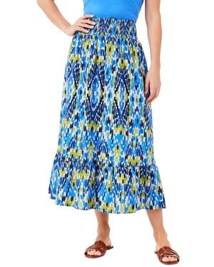 NIC+ZOE Petite Diamond Dash Skirt - Blue