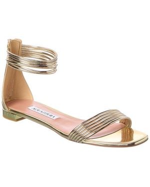 Aquazzura Patent Sandal - Metallic