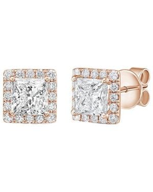 Diana M. Jewels Diana M. 14K Rose 6.00 Ct. Tw. Lab-Grown Diamond Earrings - White