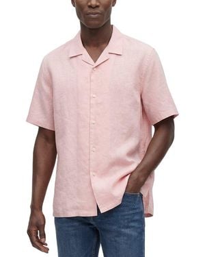 Theory Daze Precise Linen Shirt - Pink