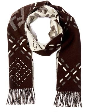 Fendi Wool Scarf - Brown