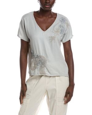 XCVI Jolina Embroidered Top - White