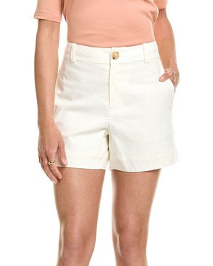 Vince Casual Linen-Blend Short - White